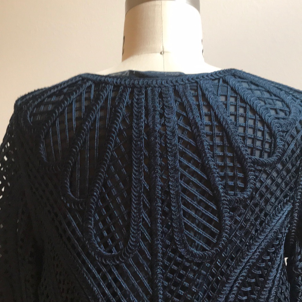 Maje Embroidered Teal Jacket